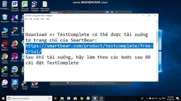 Download và cài đặt phần mềm Test Complete. Tạo project đầu tiên.
