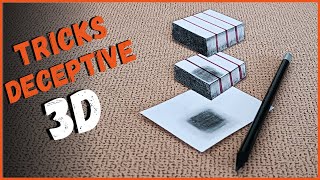 : Deceptive 3D art: how to draw deceptive 3d art on paper for beginners