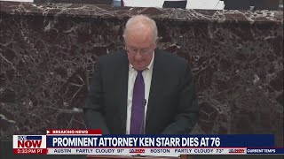 Celebrity Ken Starr, Clinton whitewater prosecutor, dies at 76 Profile