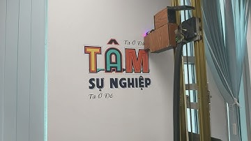 Dịch vụ vẽ tranh tường trang trí Bức Tường Trống Bằng Máy IN PHUN mực UV