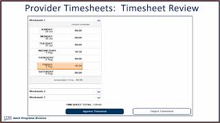 Approving Timesheets