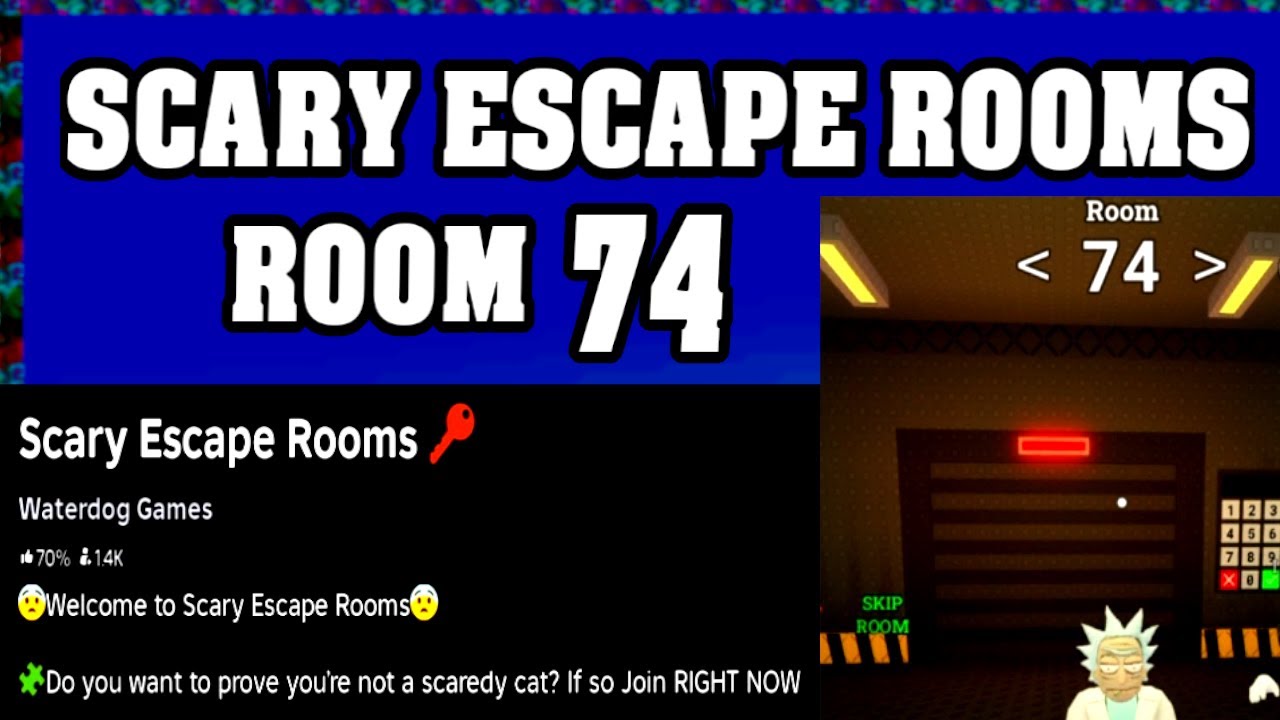 ROOM 74 SCARY ESCAPE ROOMS Roblox Walkthrough [Full Guide English] 🗝️