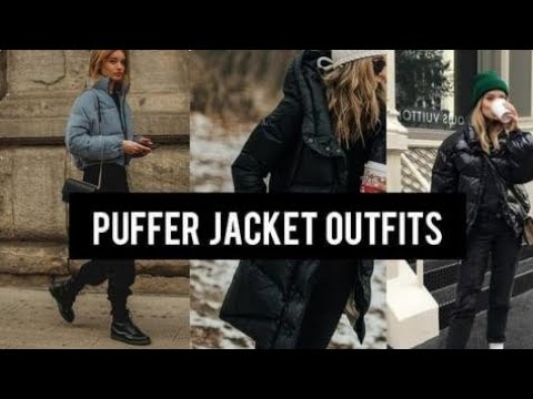 chaqueta acolchada outfits