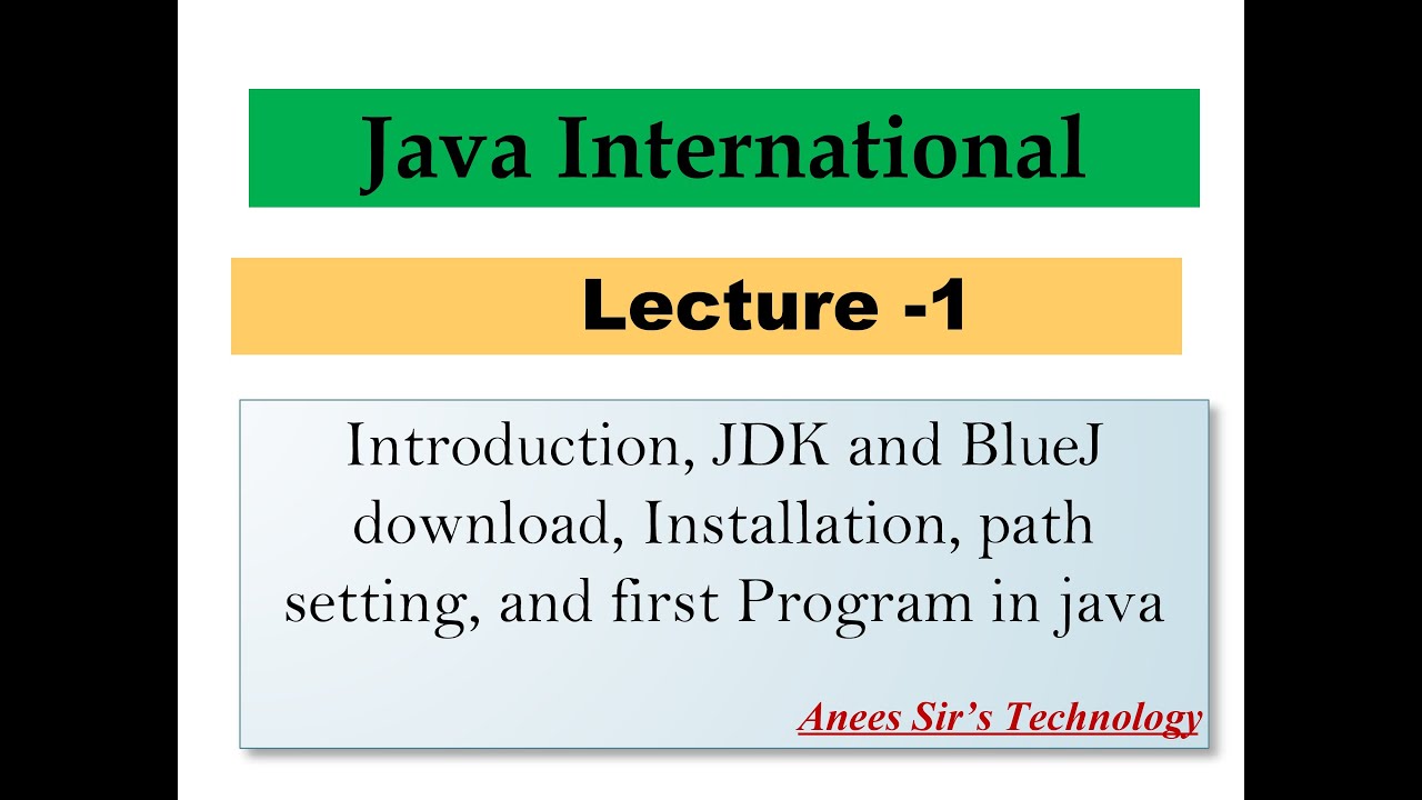 Java International Java International Lecture - 1 | Easily Explained - YouTube