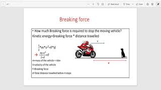Braking force calculations using Matlab Scripting