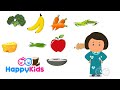 Healthy Food - Learning Songs Collection For Kids And Children With Lyrics | Rhyme time | Happy Kids