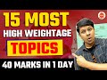 NEET 2023 PHYSICS  - Top 15 Most High Weightage Topics for NEET | 40+ Marks Confirmed 😱 | Gaurav Sir