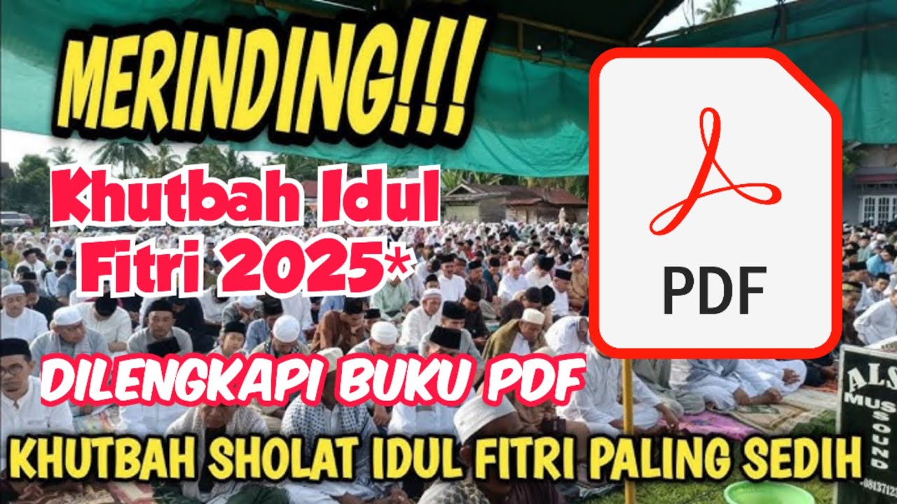 Merinding‼️Khutbah Idul fitri sedih 2025.