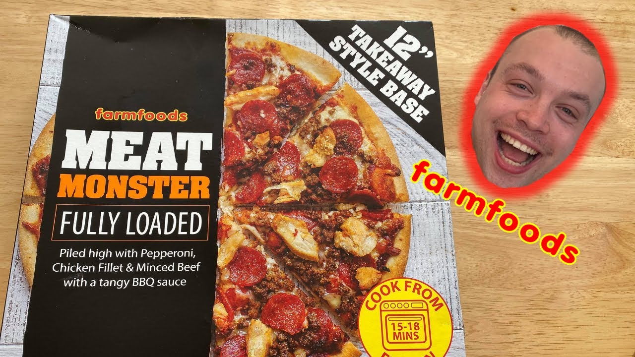 Meat Monster Fully Loaded Pizza Farm Foods Food Review YouTube