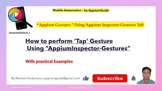 2.How to perform ‘Tap’ Gesture Using “AppiumInspector-Gestures Tab” screenshot 5