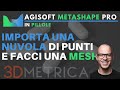 Agisoft Metashape - Importa una nuvola di punti e facci una mesh