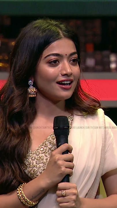 Rashmika's Ranjithame Love Gesture!   | #Shorts #Varisuaudiolaunch | Sun TV