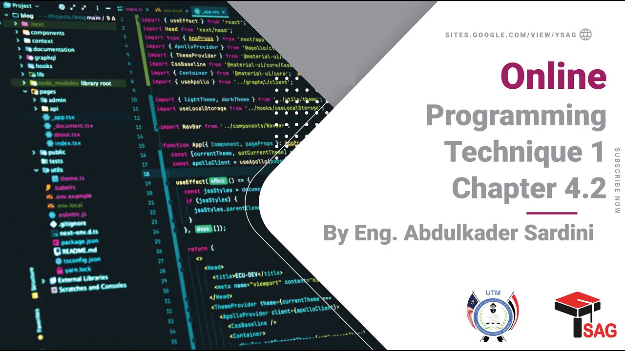 Chapter 4.2 | Programming Techniques 1 | #YSAG - YouTube
