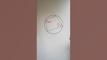 Circle theorems: inscribed quadrilateral #geometry #shorts