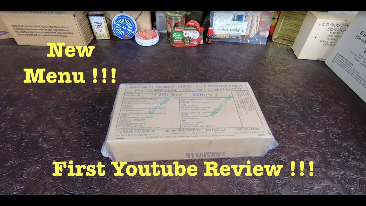 NEWEST French Ration RCIR Menu 4 Piperade Tuna Expiration 2022 YouTube