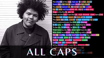 A-F-R-O - All Caps | Rhymes Highlighted
