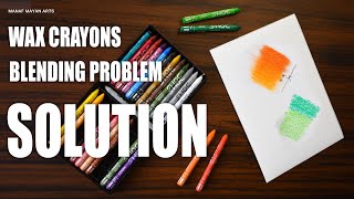 Blending Solution / Wax Crayons / Tutorial for beginners #200