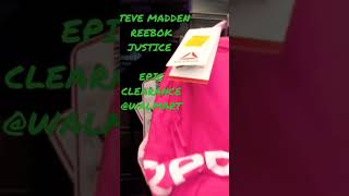$5,$8 & $10  STEVE MADDEN, REEBOK & JUSTICE😎HIDDEN CLEARANCE AT WALMART😎 #walmart #hiddenclearance