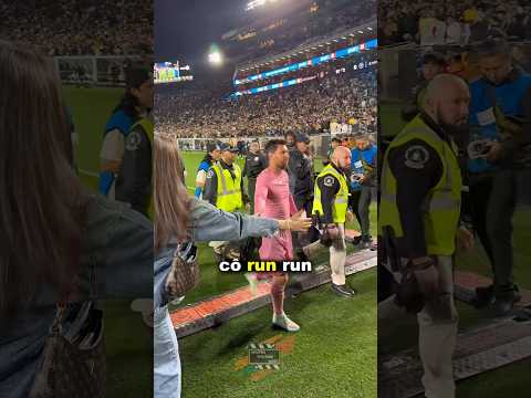 cô ấy bay nửa vòng trái đất để gặp Messi