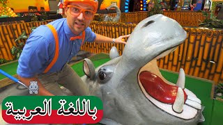 Arabic Blippi بليبي يستكشف حيوانات الغابة | افلام اطفال بليبي | برامج اطفال بليبي