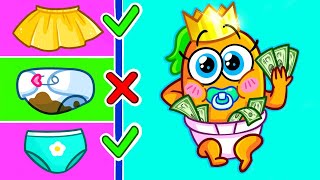 Baby Chooses Rich VS Poor Restroom || Funny Situations with Toilet | Challenges With Games