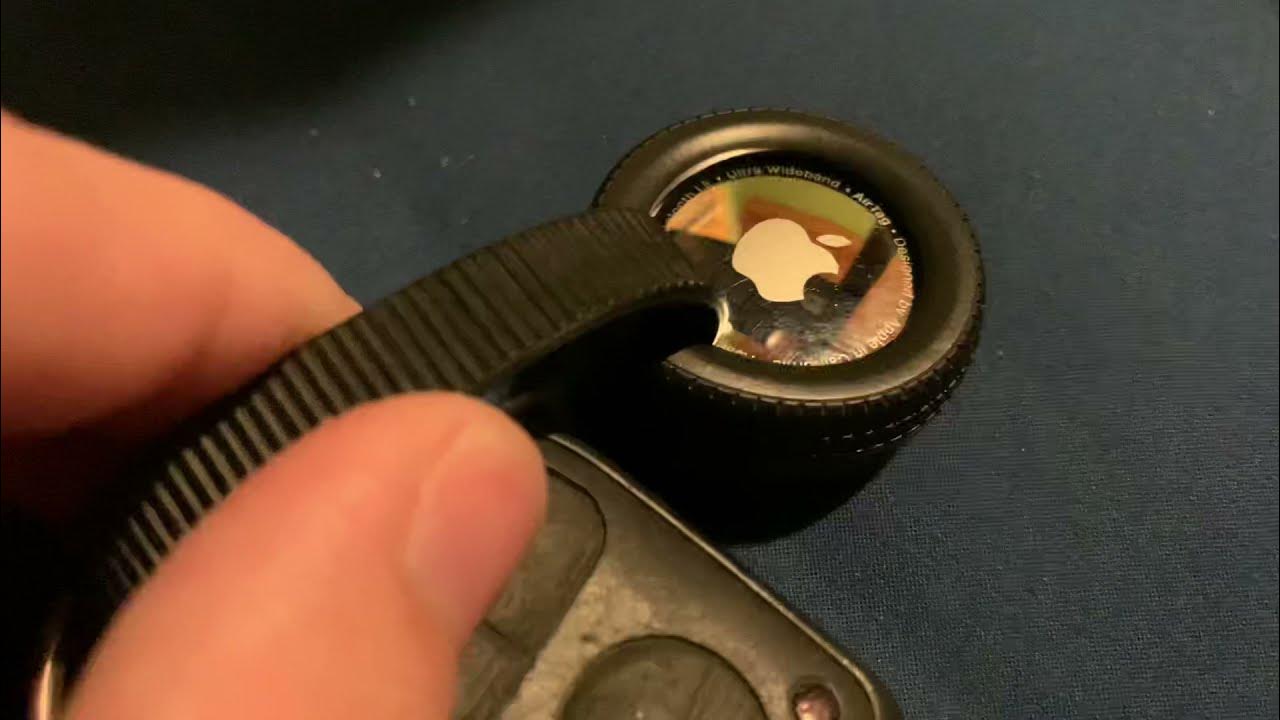 How to make a custom AirTag key ring case/loop YouTube