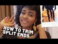 How to trim split ends | Natural Hair Tutorial