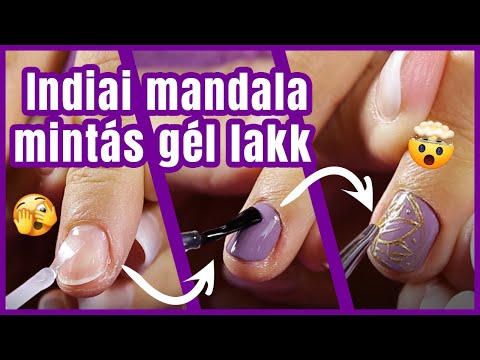 Trendmánia - Indiai mandala mintás gél lakk