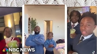 Thumbnail for Black men trade in sweatsuits for quarter-zips amid viral trend