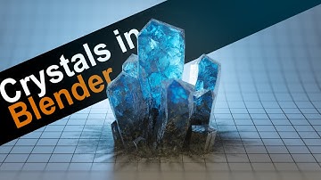 How to easily create crystals in Blender