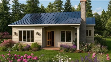 33x26 ft Tiny Home Design (With 3D Floor Plan) | 2 Bedroom Small House