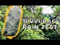 Highlander Hawk Bivvi Bag RAIN TEST Overnight