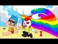 MINECRAFT: RETO DE LA BASE Vs TSUNAMI DE ARCOIRIS 🌈🌊 SALVAREMOS EL CORRAL DE RIUSPLAY? CON TIMBAVK