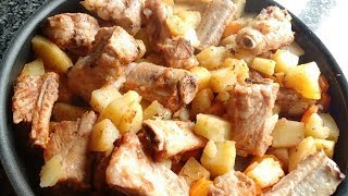 Costillas de cerdo al horno en bolsa de asar - YouTube