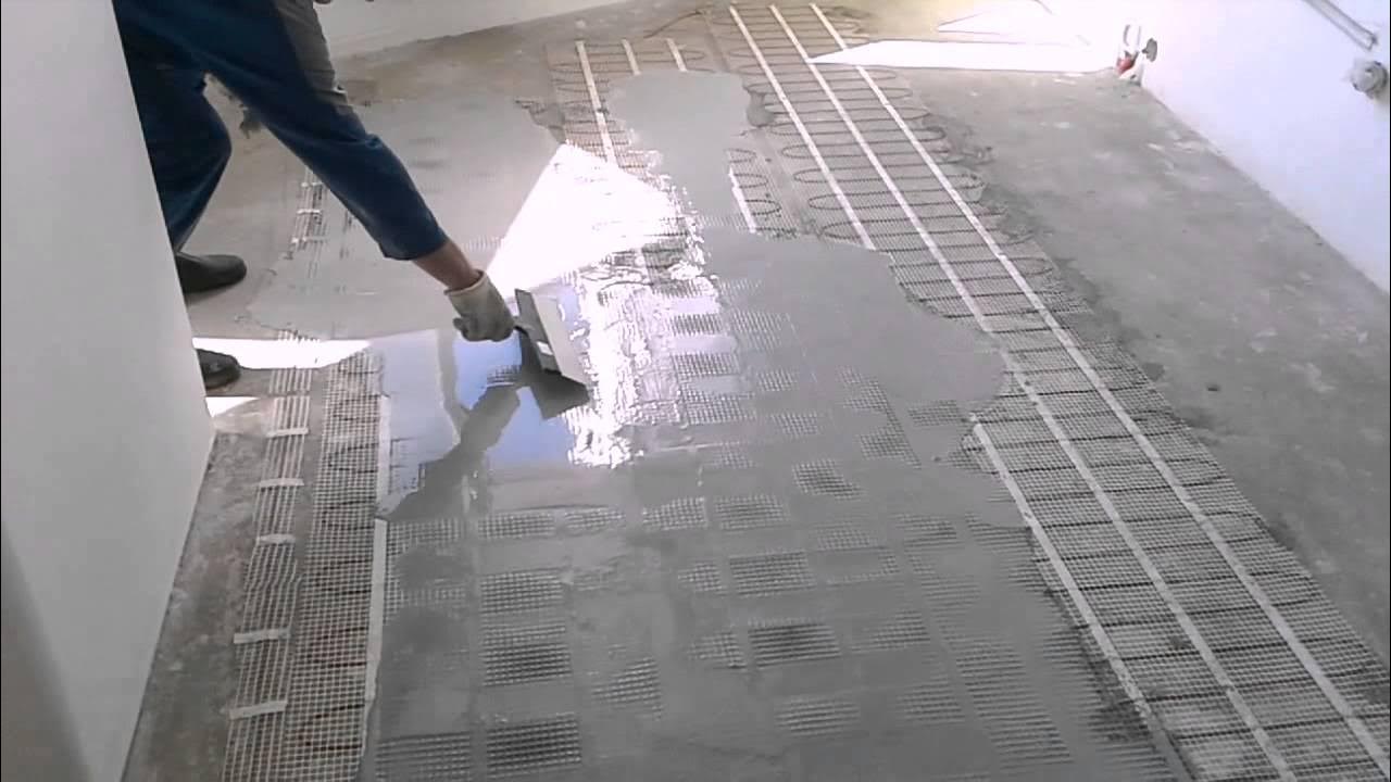 Тёплый пол электрический под наливной пол. Стяжка пола. Наливной пол для теплого пола. Наливной пол на теплый пол. Наливной пол для теплого пола.