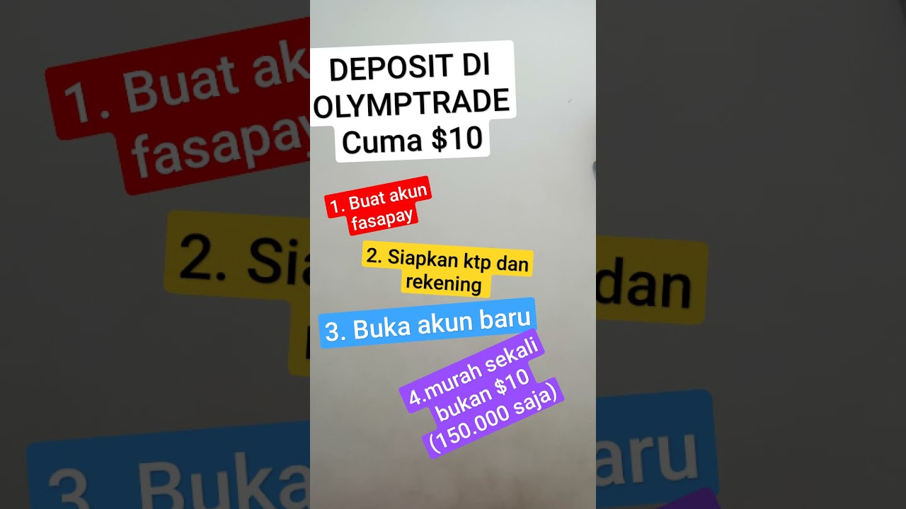 fasapay cara hemat deposit di olymptrade hari libur tetap bisa witdraw