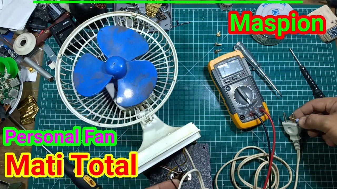 Kipas Angin Duduk/Personal Fan Maspion Mati Total 