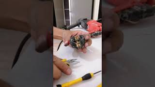 Repair, How to Change Carbon Brush, Rotary Drill, (tagalog)