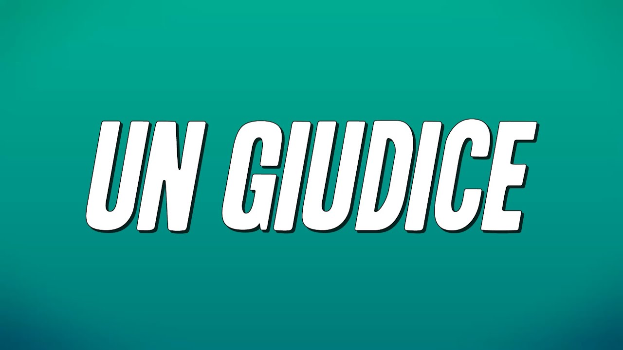 Fabrizio De André Un Giudice Testo