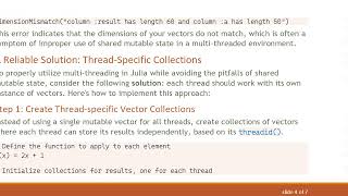 Efficient Multi-threading in Julia: A Guide to Avoiding Error in for Loops