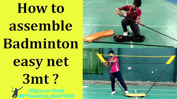 Badminton Easy net 3 mt installation #badminton #sportslifestylerb