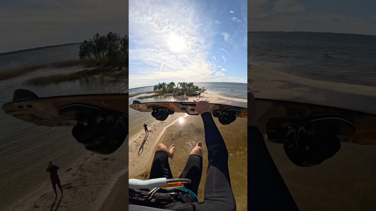 Kitesurfing in paradise #kite #kitesurfing #beach #jump #fly #flying #freedom