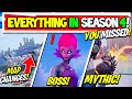 Everything NEW in Fortnite Season 4 YOU MISSED! - (Chapter 3, Bosses, Map Changes &amp; Mythics)
