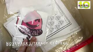 November Literacy Center Activities