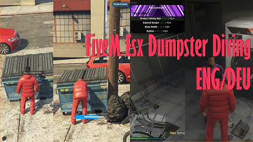 Gta V FiveM Esx Dumpster Diving ENG/DEU