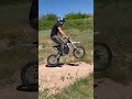 Parker jumping 😳#ebike #dirtbike #jump #trails #rtr