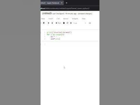 inverted pyramid using python #learnngrow #coders #codetech #cse # ...