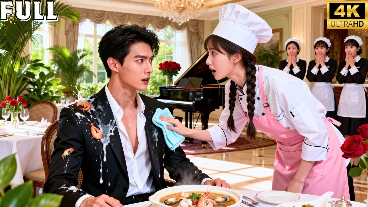 La fille a renversé sa bouillie sur le CEO😳Elle croyait être virée… mais elle est devenue sa fiancée