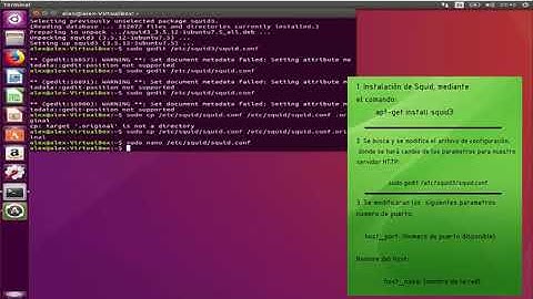 Configuración e Instalación Servidor Squid, en Linux Ubuntu LTS 16.04