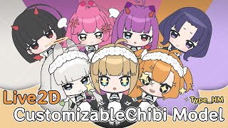 【Live2D】Customizable Chibi Model HM